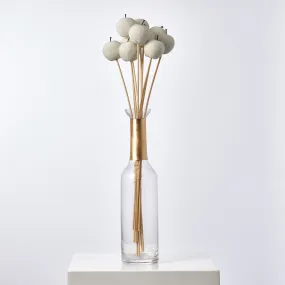 Artificial Fruit White Sugar Coated Candied Apple Bouquet Bundle of 10 Sticks