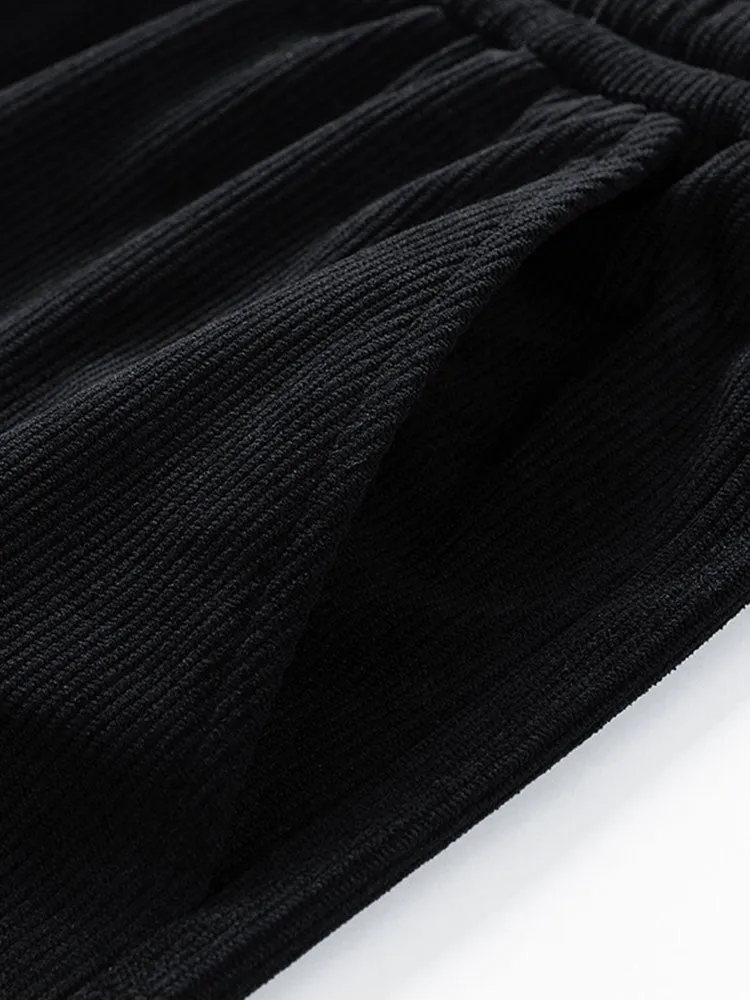 Casual Corduroy Cargo Joggers