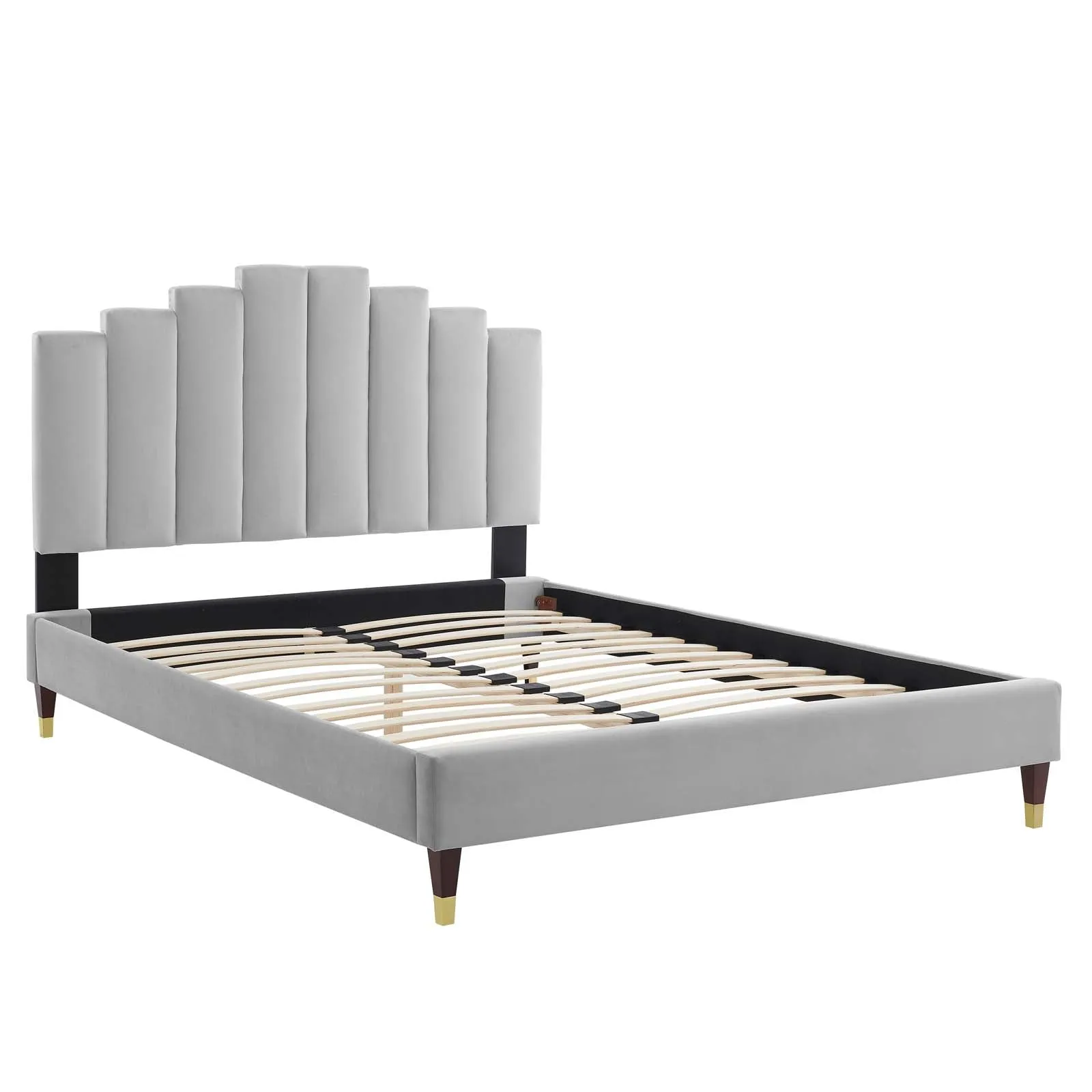 Elise  Performance Velvet Platform Bed