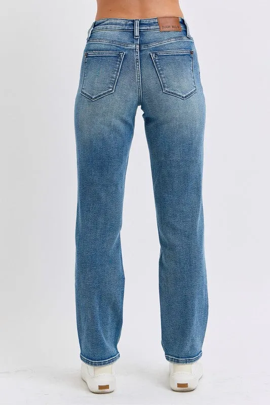 Judy Blue Mid Rise Dad Jeans