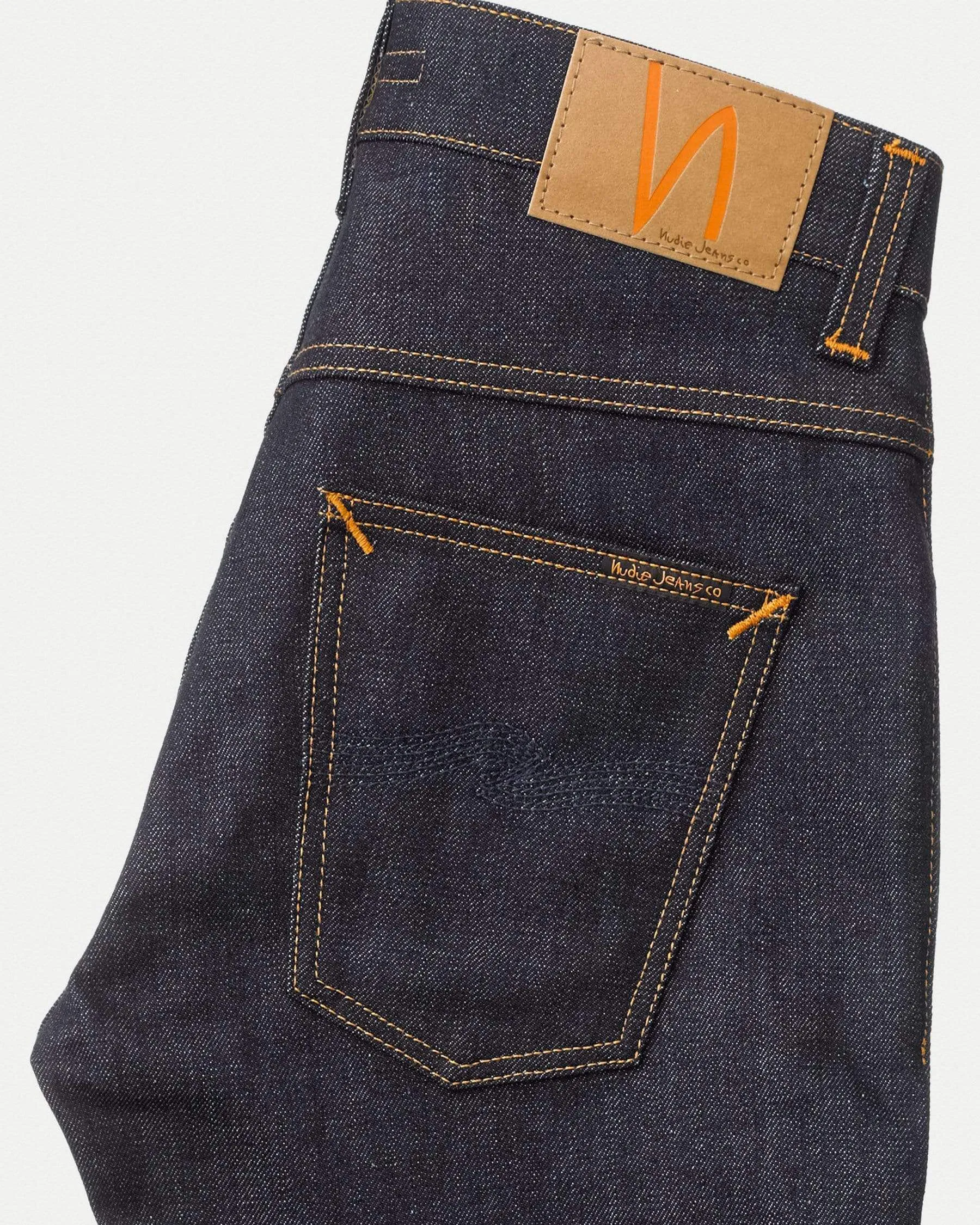 Nudie Grim Tim Slim Straight Mens Jeans - Dry True Navy