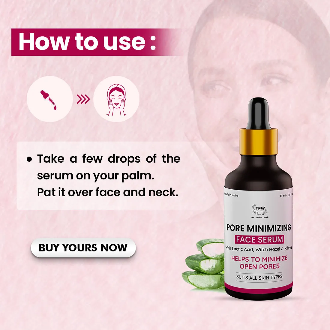 Pore Minimizing Serum for Tightening Pores.