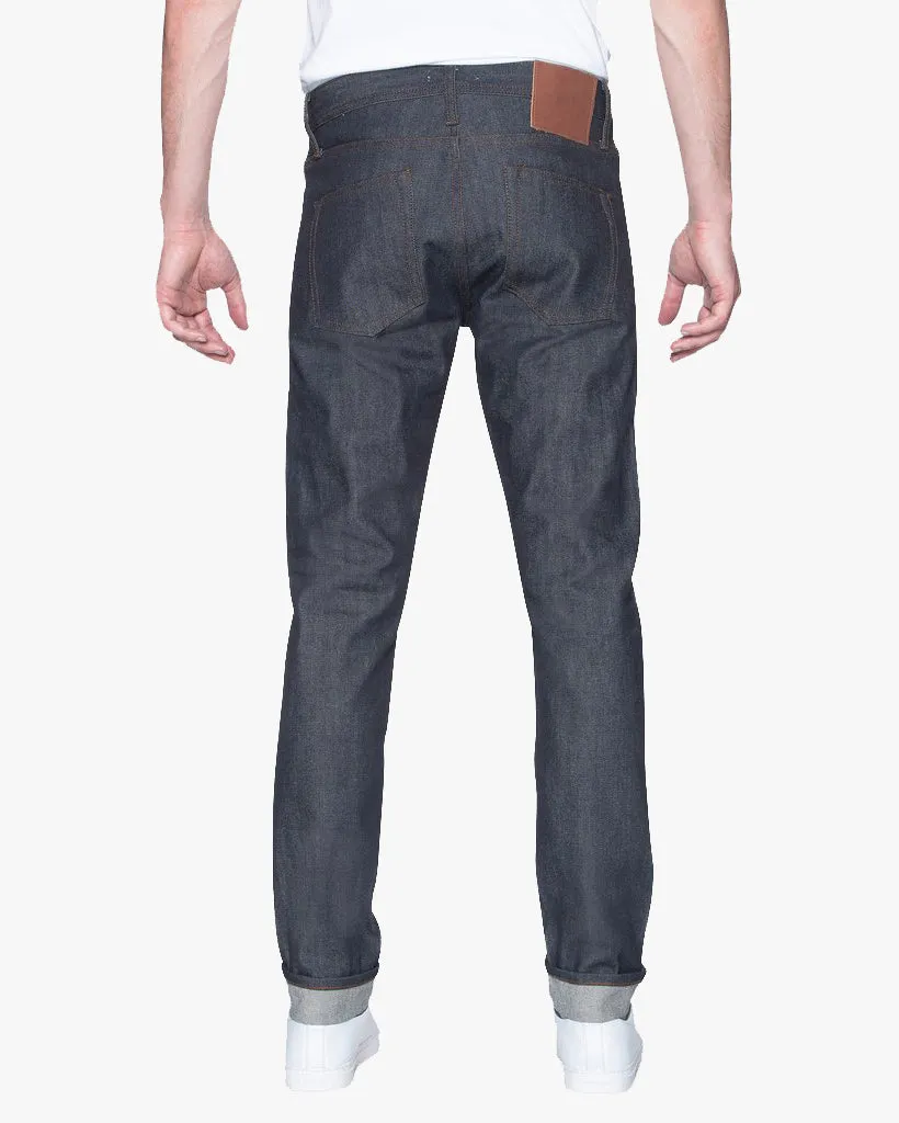 Unbranded UB401 Tight Fit Mens Jeans - 14.5oz Indigo Selvedge