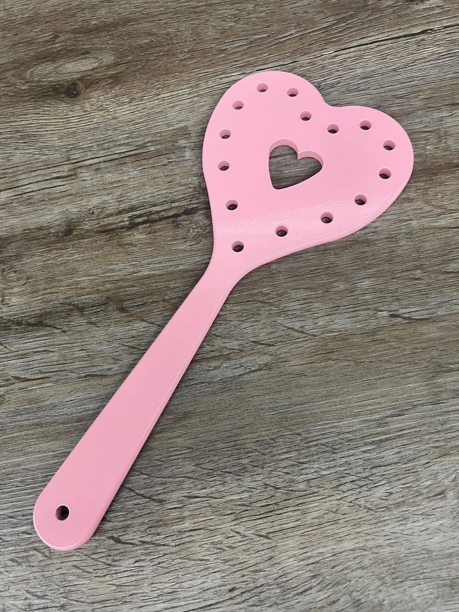 Wholesale Harley's Heart Pretty in Pink Aluminum Spanking Paddle